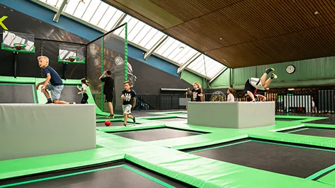 Trampoline park birthday party at Alma Park