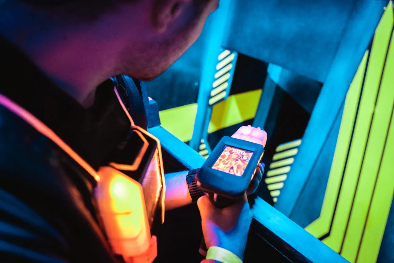 Azubi Tag im Alma Park hier mit Lasertag