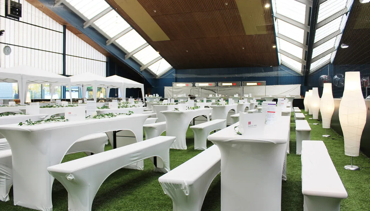 Evenementenhal Erlebnishalle bij Alma Park in Gelsenkirchen