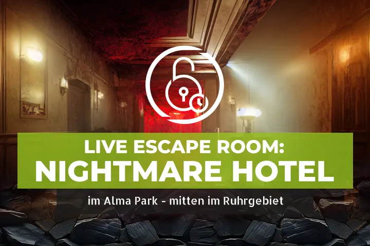 Nightmare Hotel escape room at Alma Park