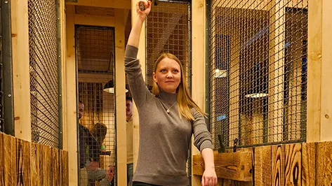 Axe throwing at Alma Park 3