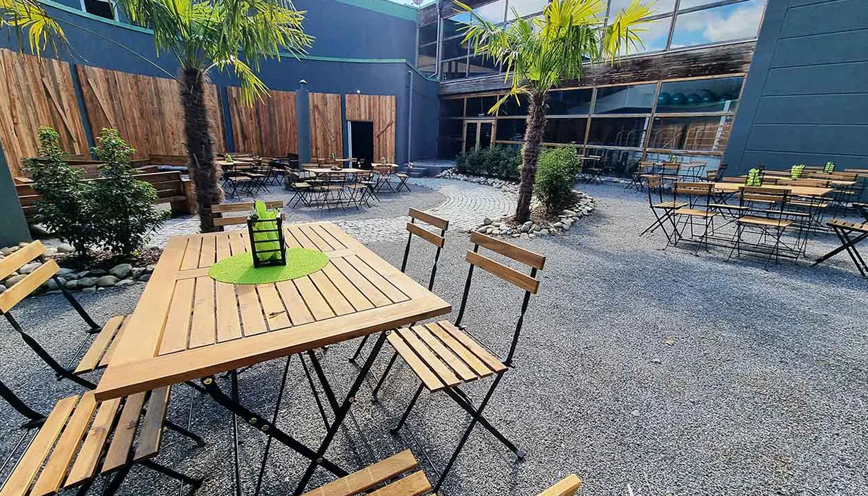 Biertuin en evenementenlocatie bij Alma Park in Gelsenkirchen