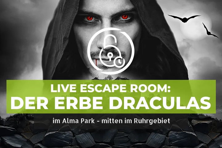 Der Erbe Draculas escape room at Alma Park