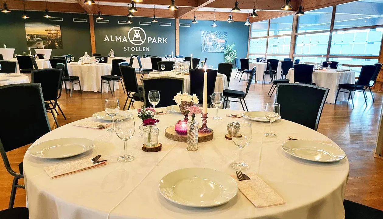 Evenementenruimtes Stollen A/B/C bij Alma Park in Gelsenkirchen