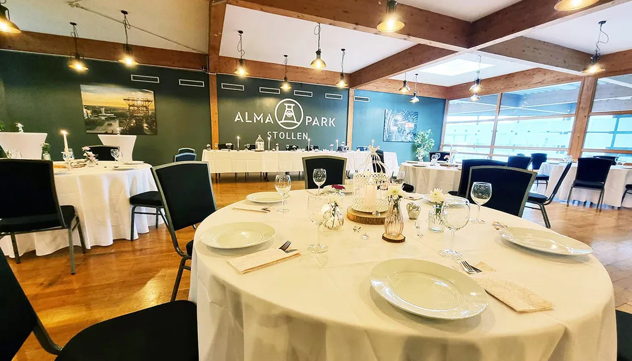 Evenementenruimtes Stollen A/B/C bij Alma Park in Gelsenkirchen