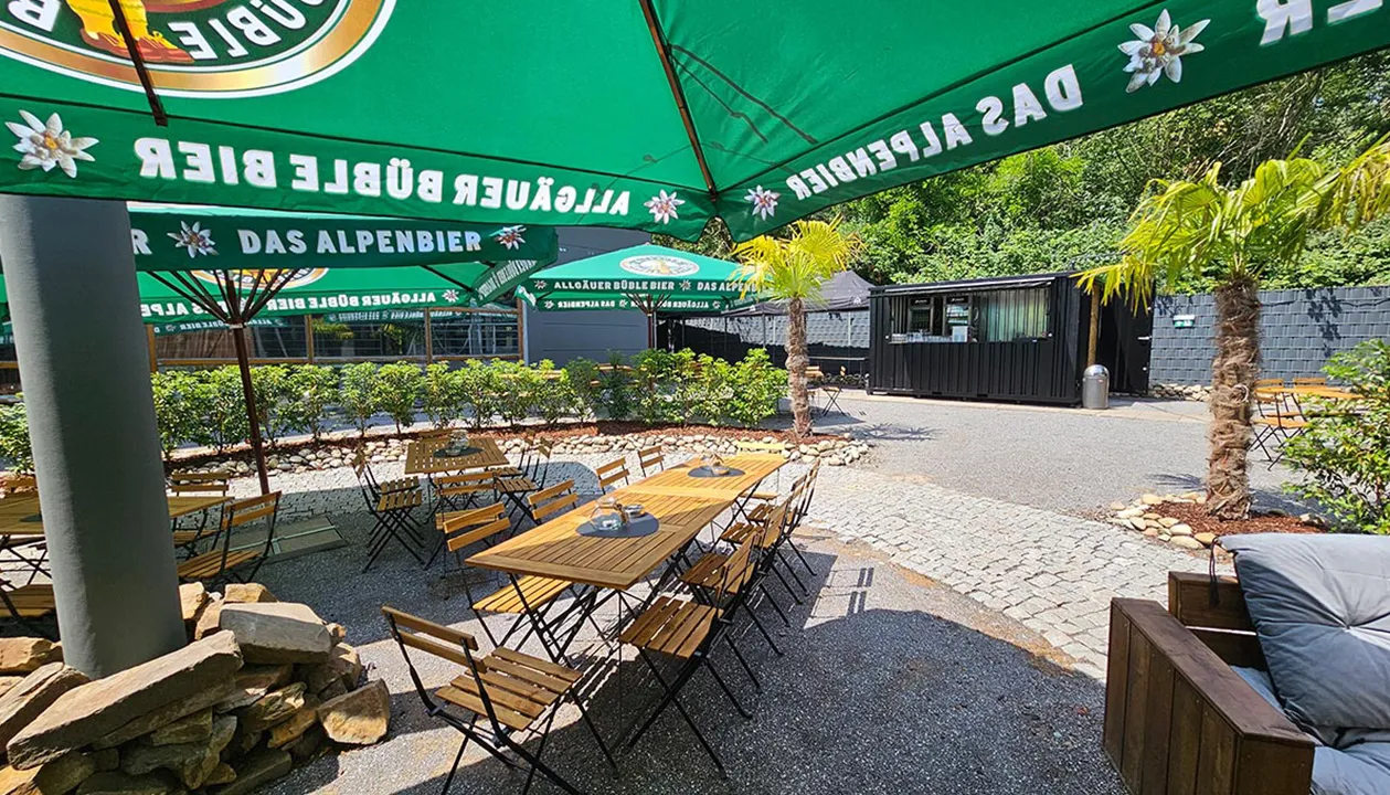 Biertuin en evenementenlocatie bij Alma Park in Gelsenkirchen